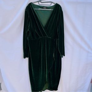Velvet Green Dress